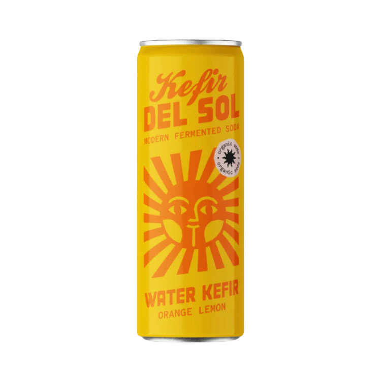 Del Sol water kefir arancia e limone fermentato naturale analcolico – 25 cl
